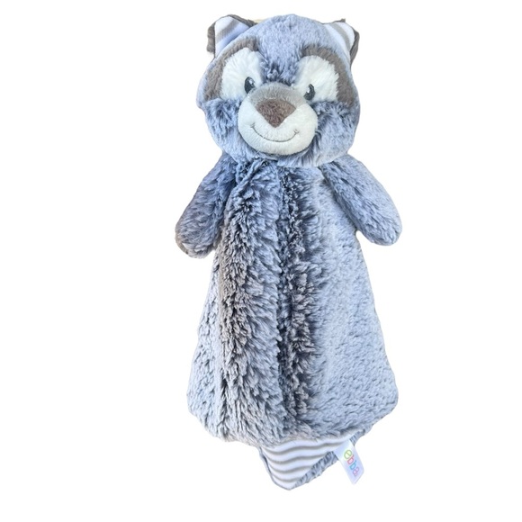 Aurora Ebba Cuddlers Lovster Rocky Raccoon Plush Lovie Security Blanket 16” Soft - Picture 1 of 7